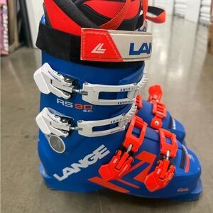 Lange Rs120 Ski Boots Size 24.5 286mm Dual Core Good Condition
